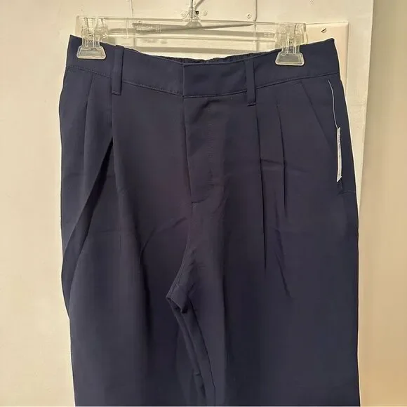 NWT 6 Petite GAP Easy Wide Leg Pants Trouser Women Navy Blue - Picture 7 of 11